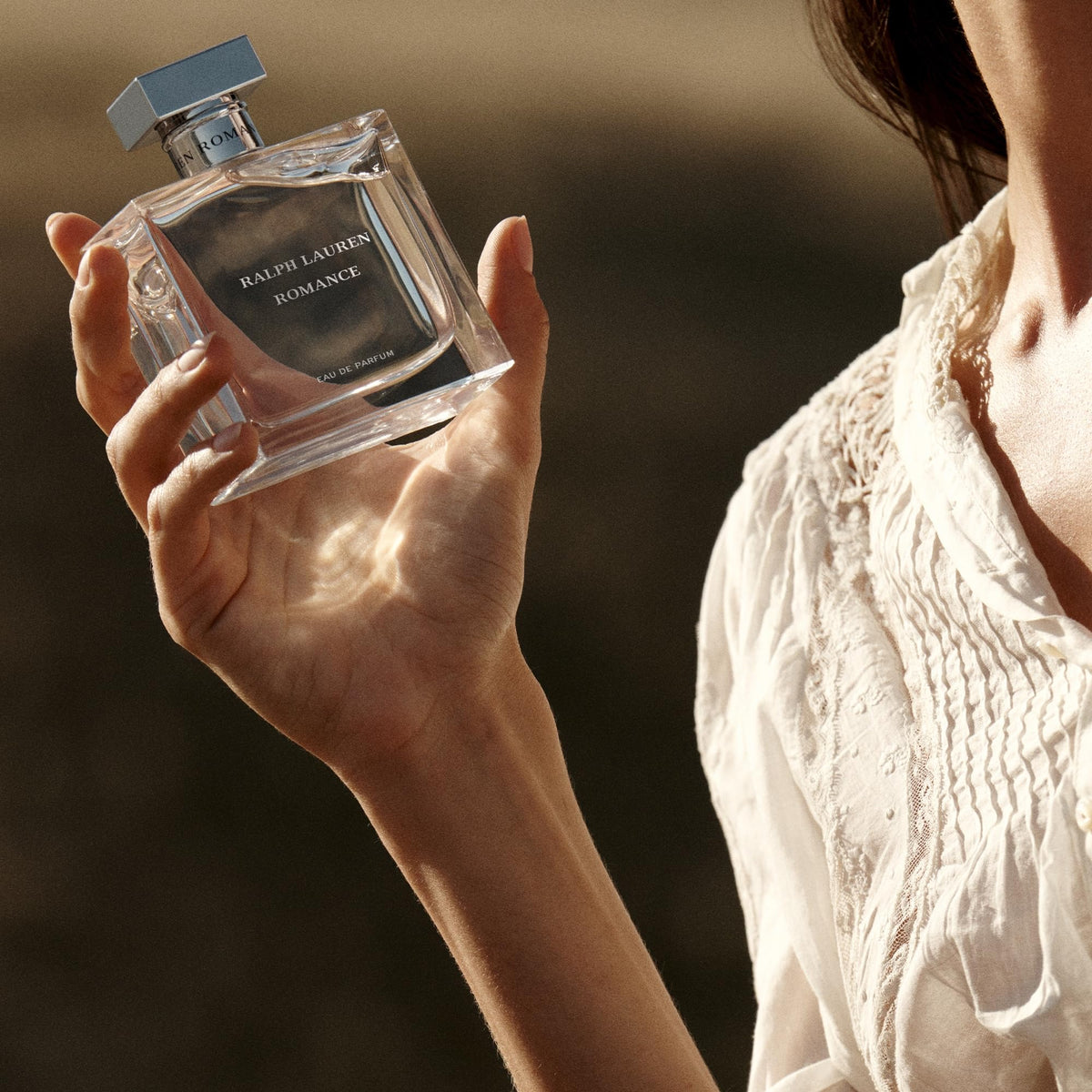 RALPH LAUREN Romance Eau de Parfum bottle with cap removed