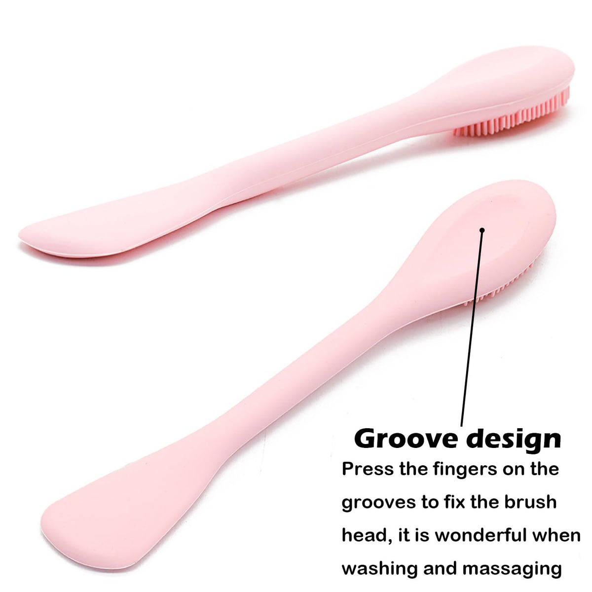 RamPula Facial Cleansing Brush in use applying face mask