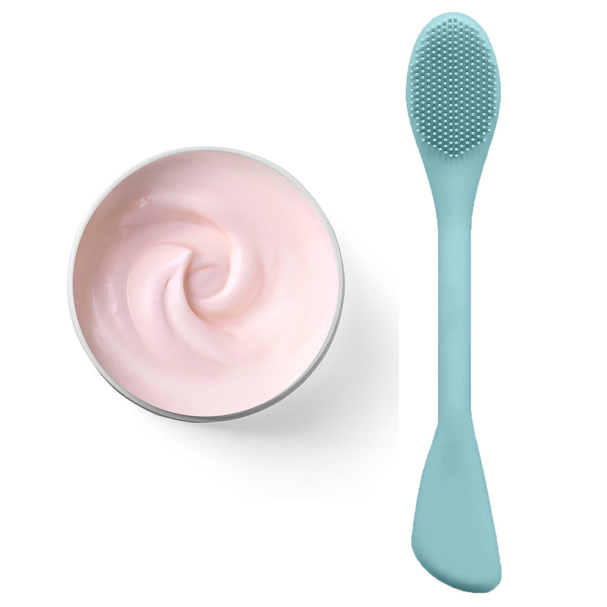 RamPula Facial Cleansing Brush on a bathroom counter