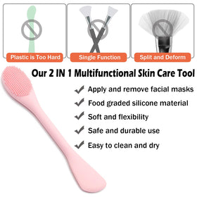 RamPula Facial Cleansing Brush showing spoon-shaped end