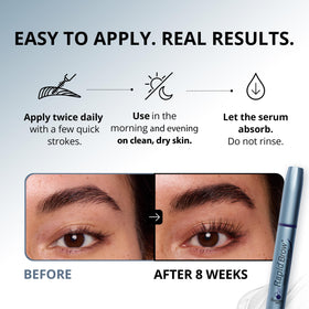 RapidBrow Eyebrow Serum packaging side view