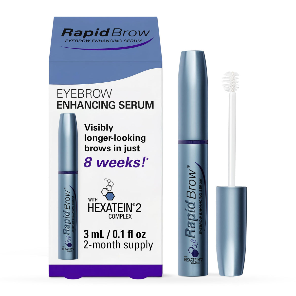 RapidBrow Eyebrow support Serum 3mL front view