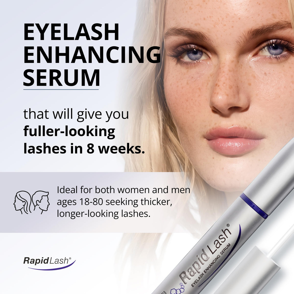 RapidLash Eyelash support Serum packaging