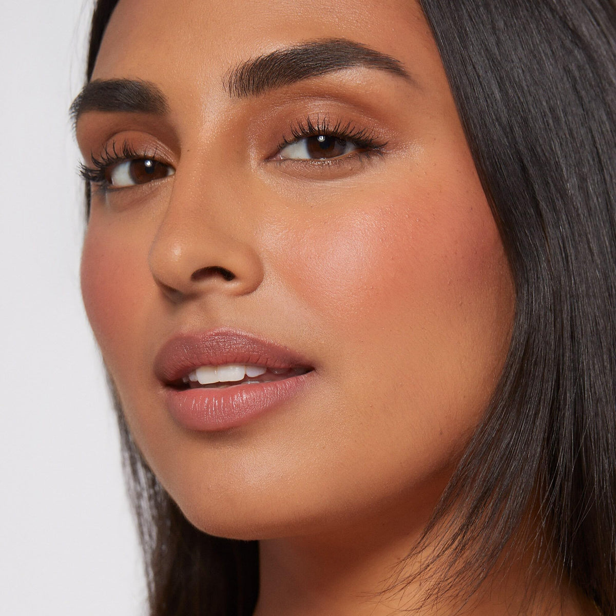 Rare Beauty Soft Pinch Matte Liquid Blush Love swatch on skin