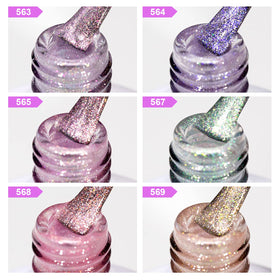 RARJSM Galaxy Glitter Gel Nail Polish with shimmer effect