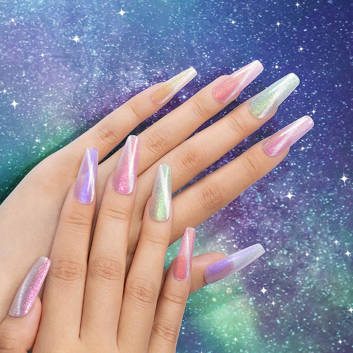 RARJSM Gel Nail Polish Set showing all 6 colours