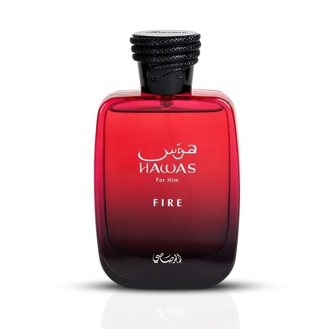 RASASI Hawas Fire Eau De Parfum 100ML bottle close-up