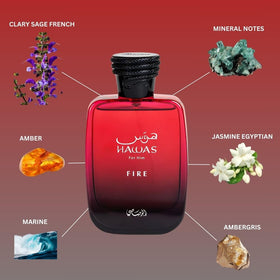RASASI Hawas Fire Eau De Parfum 100ML side view