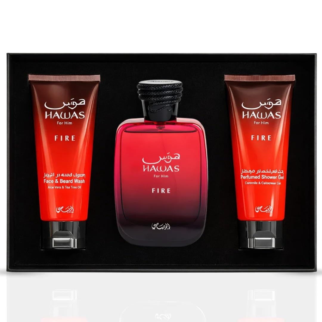 RASASI Hawas Fire face and beard wash 100ml packaging