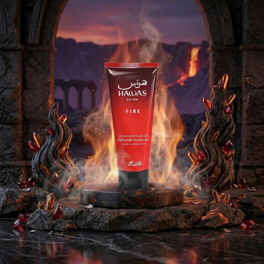 RASASI Hawas Fire face wash in bathroom setting