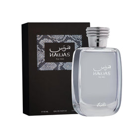 RASASI Hawas For Men Eau De Parfum 100ML packaging with textured design