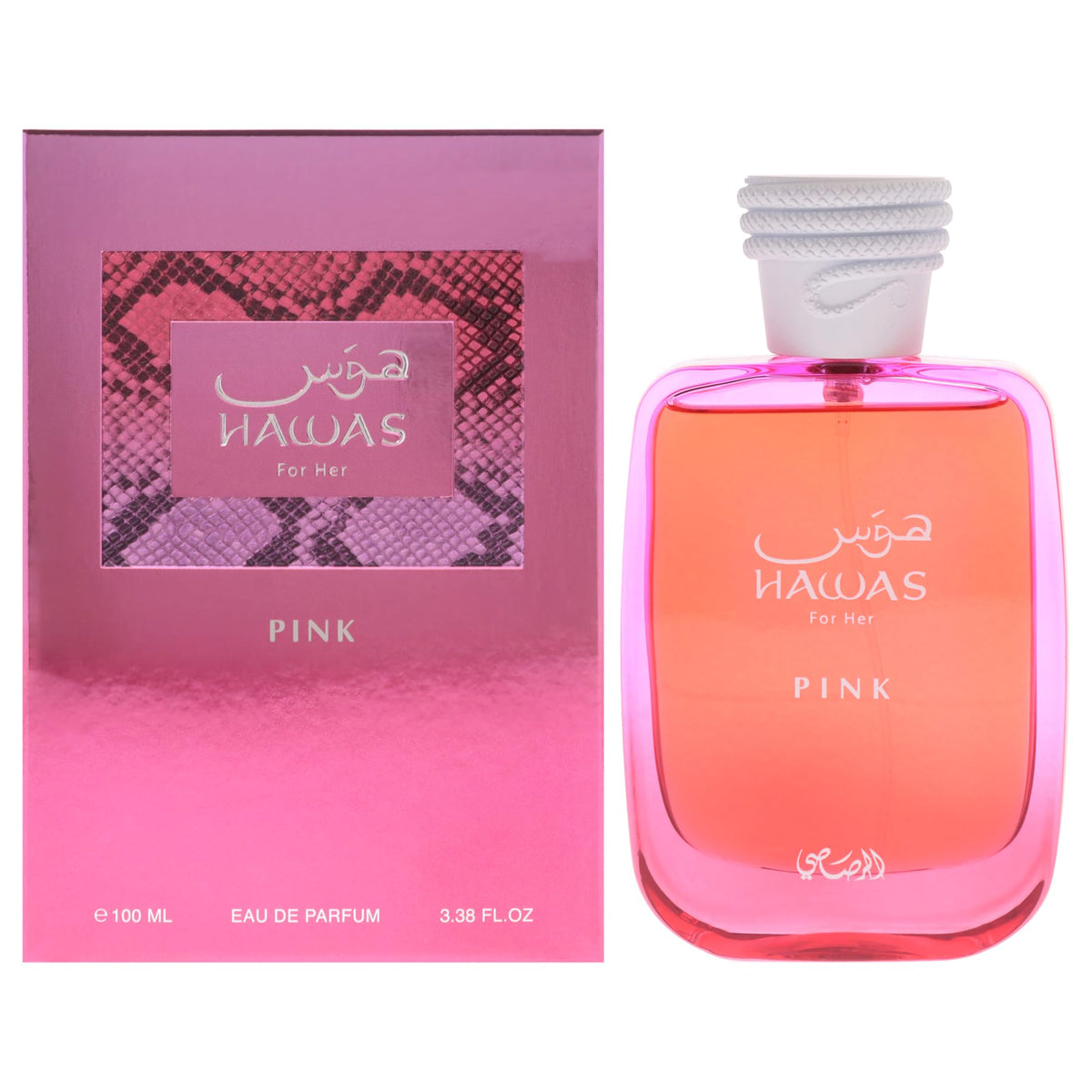 RASASI Hawas Pink Eau de Parfum 3.38 oz front view