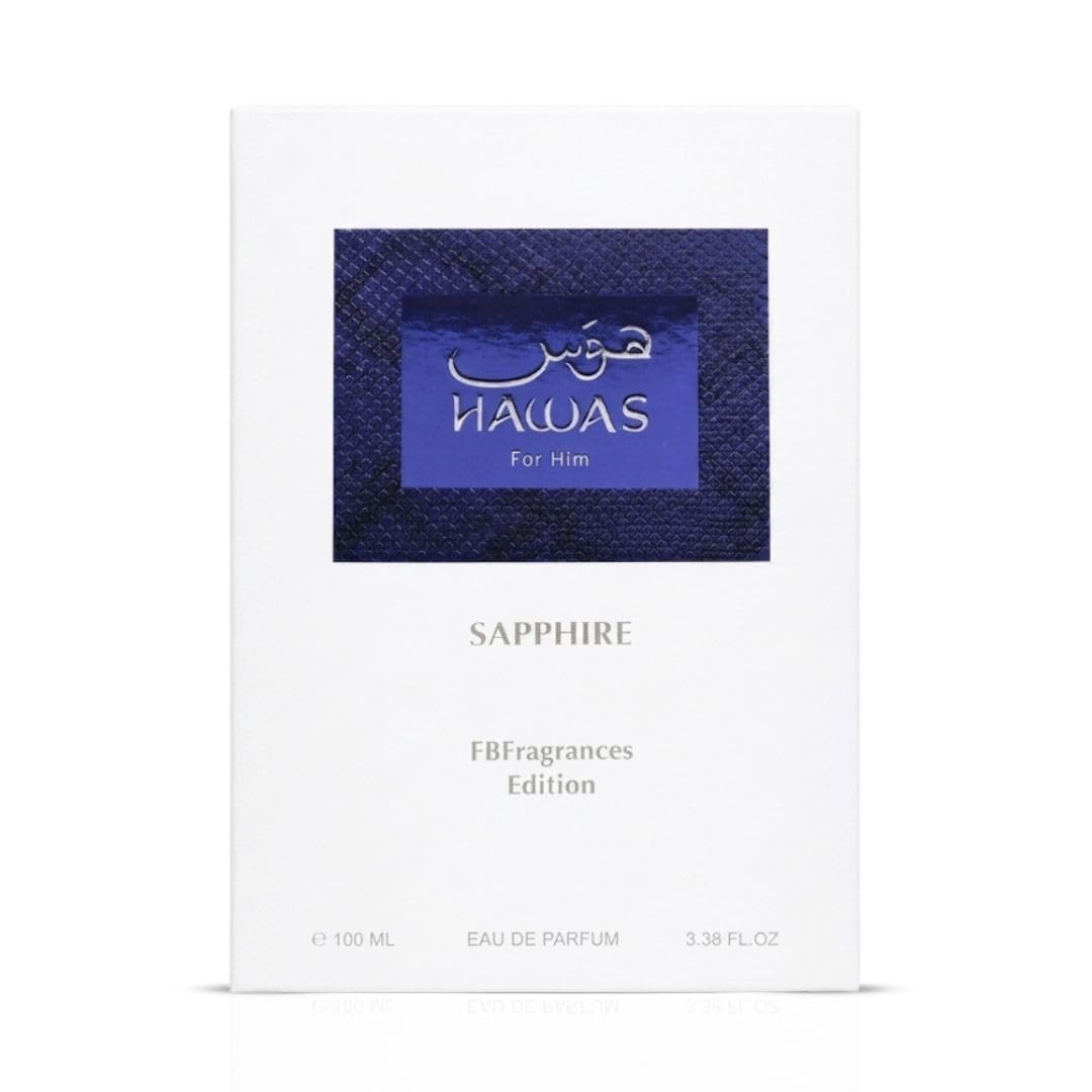 RASASI Hawas Sapphire Eau de Parfum 100ml bottle side view