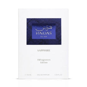 RASASI Hawas Sapphire Eau de Parfum 100ml bottle side view