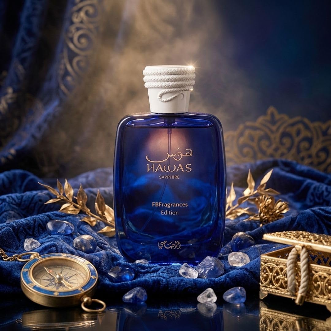 RASASI Hawas Sapphire Eau de Parfum 100ml lifestyle scene