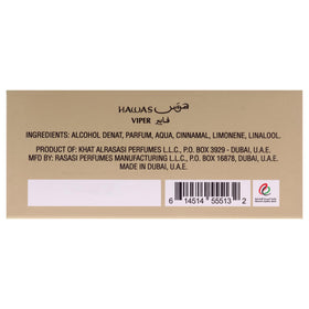 RASASI Hawas Viper Eau de Parfum close-up of bottle