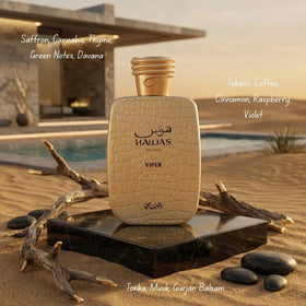 RASASI Hawas Viper fragrance notes visual