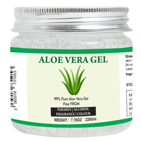 Raslok Aloe Vera Gel 220g front view with packaging