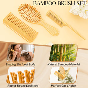 Rat tail comb from GAINWELL bamboo hair brush set