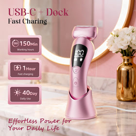 rategist Cordless Electric Razor close-up of hypoallergenic blades