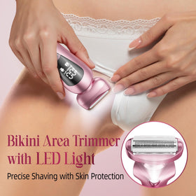 rategist Cordless Electric Razor in use on leg