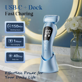 rategist Cordless Electric Razor with LED light on