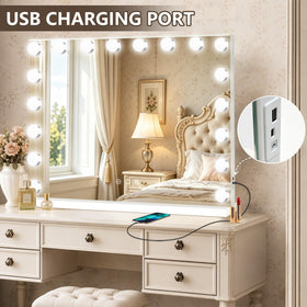 Ratsamee Hollywood Vanity Mirror elegant design on makeup desk