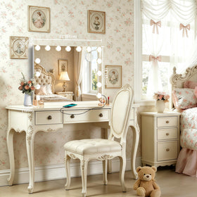 Ratsamee Hollywood Vanity Mirror side view showing USB port