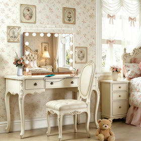 Ratsamee Hollywood Vanity Mirror side view showing USB port
