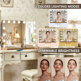 Ratsamee Hollywood Vanity Mirror with 10X magnifying mirror