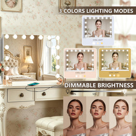 Ratsamee Hollywood Vanity Mirror with Bluetooth speaker