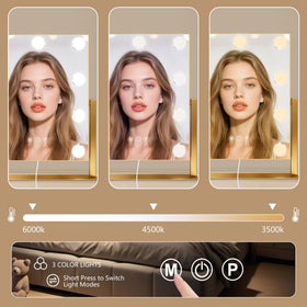 Ratsamee Portable Travel Makeup Mirror 360° rotation feature demonstration