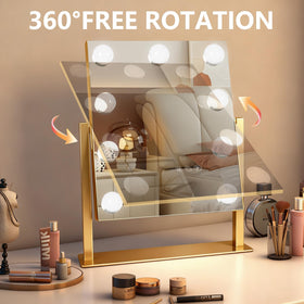 Ratsamee Portable Travel Makeup Mirror close-up of aluminum frame