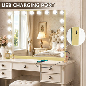 Ratsamee Vanity Mirror displaying 3 colour light settings