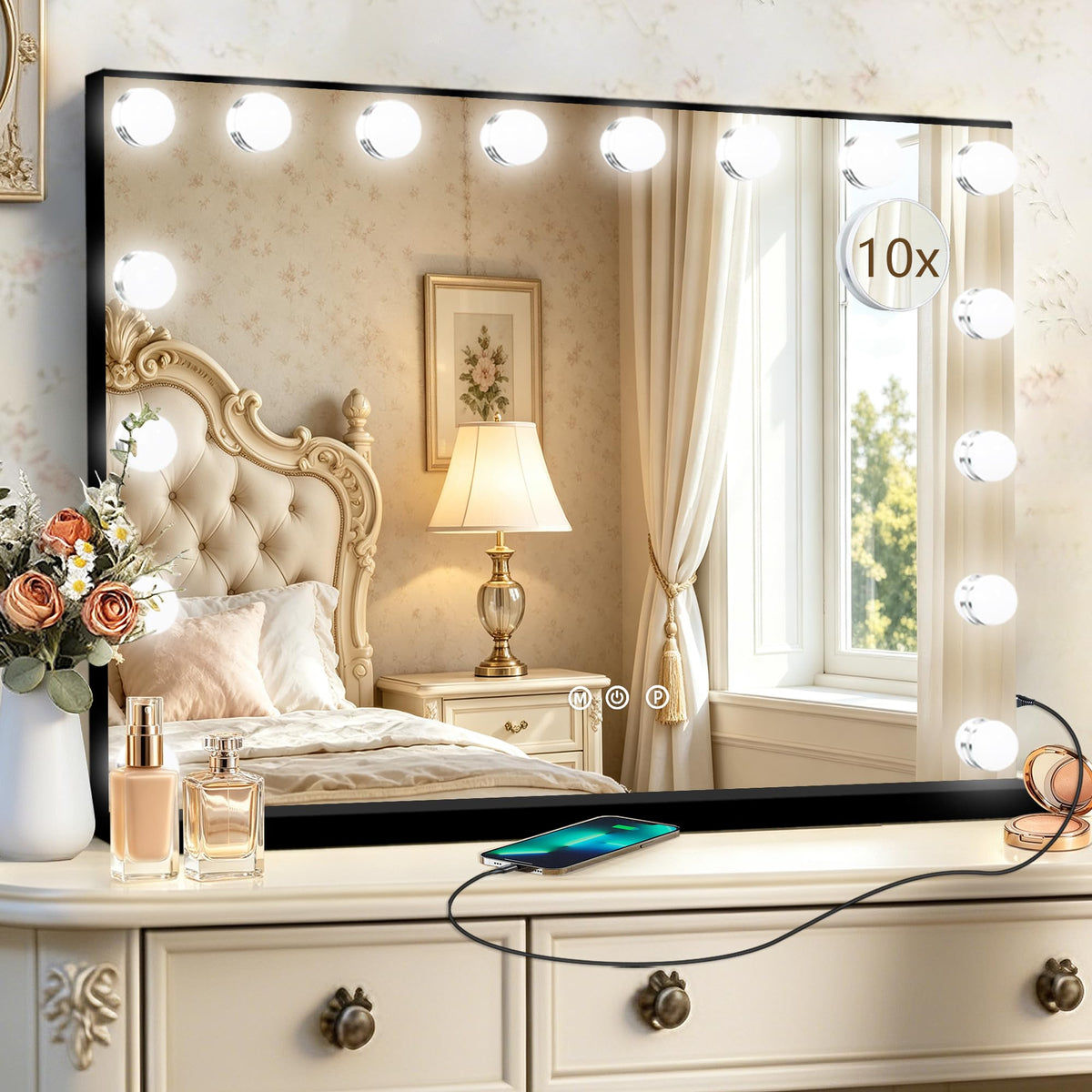 Ratsamee Vanity Mirror displaying memory function feature