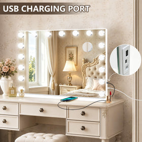 Ratsamee Vanity Mirror elegant aluminum frame