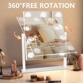 Ratsamee Vanity Mirror in a lifestyle setting with warm glow