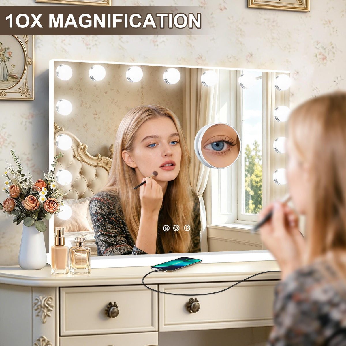 Ratsamee Vanity Mirror in a stylish makeup setup