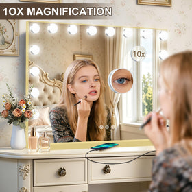 Ratsamee Vanity Mirror on a makeup desk setup