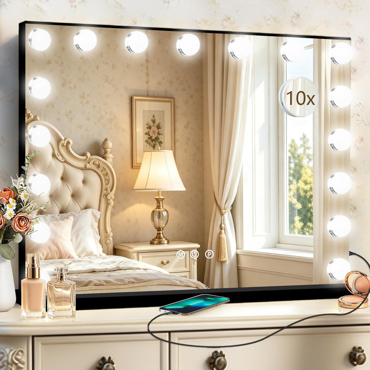 Ratsamee Vanity Mirror packaging and accessories