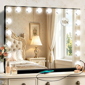 Ratsamee vanity mirror with memory function in use
