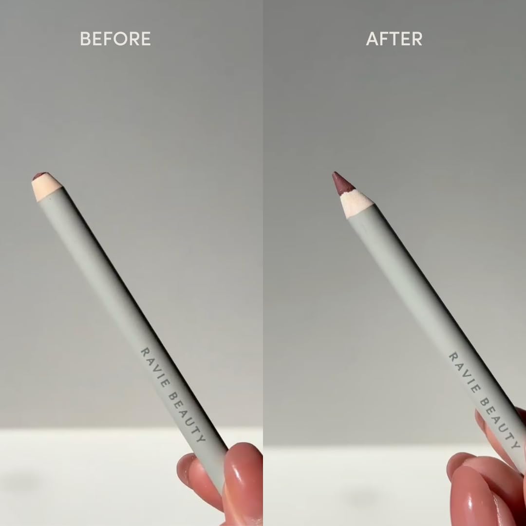 Ravie Beauty sharpener in a makeup bag setting