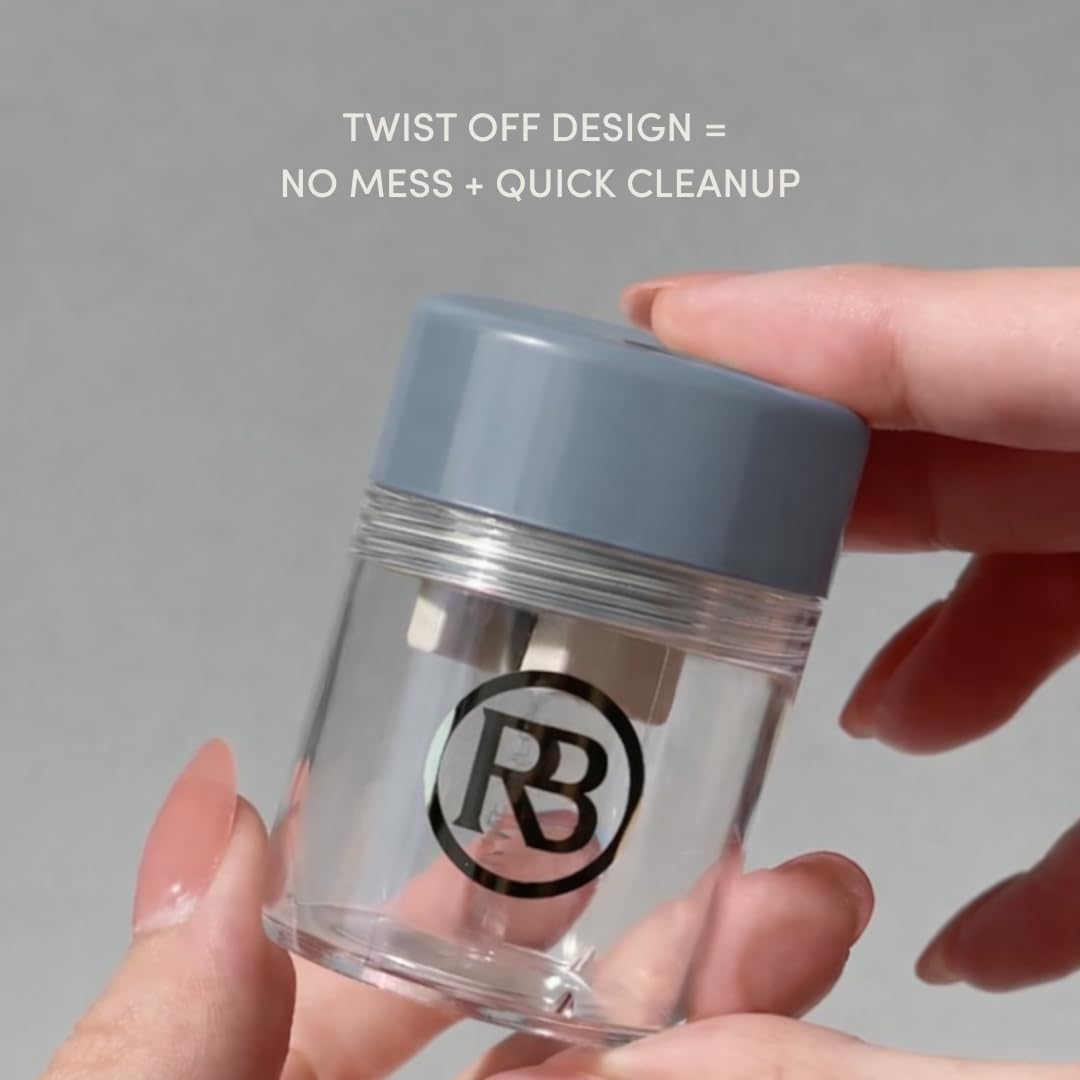 Ravie Beauty sharpener showing twist-off cleaning mechanism