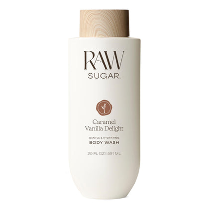 RAW SUGAR Caramel Vanilla Delight Body Wash front view
