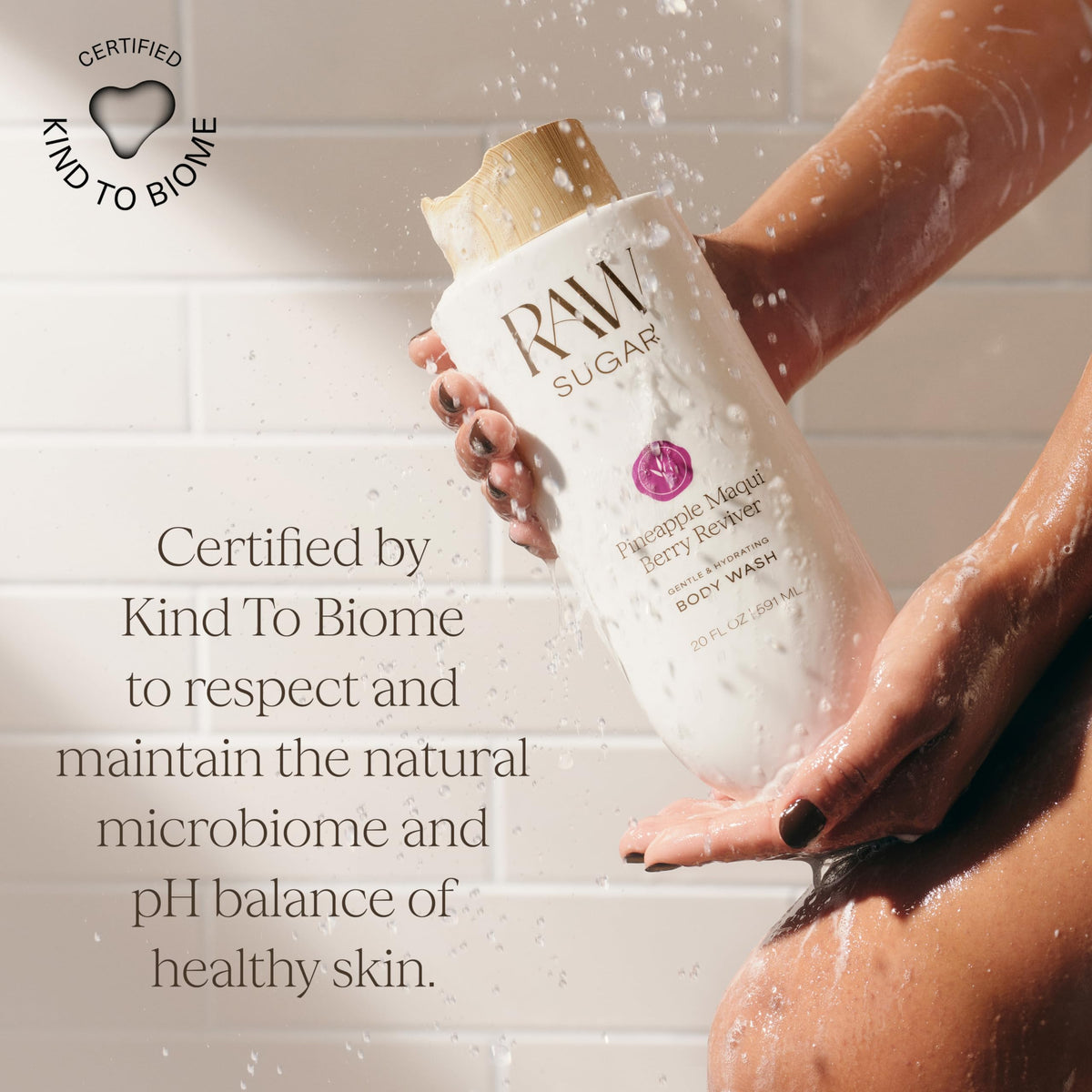 RAW SUGAR Caramel Vanilla Delight Body Wash packaging