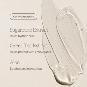 RAW SUGAR Green Tea Aloe Soother Body Wash close-up of pump