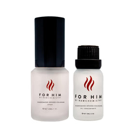 RawChemistry cologne bottle with luxurious packaging