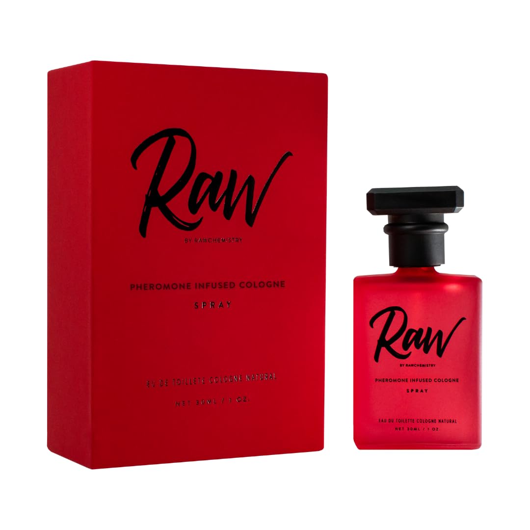RawChemistry Men's Cologne 1 oz spray bottle on wooden surface