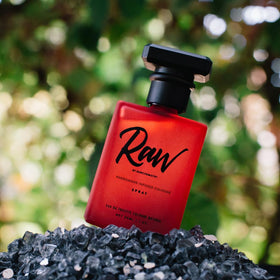 RawChemistry Men's Cologne 1 oz spray bottle with natural elements
