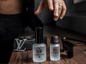 RawChemistry Pheromone Infused Cologne bottle close-up